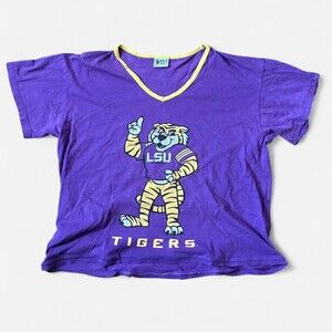 Vintage Emerson Street LSU Tigers Cropped Tee